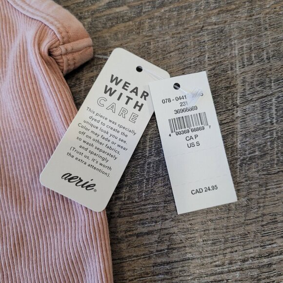 NWT AERIE | Ribbed Tank Top | Sz. S - Picture 4 of 6